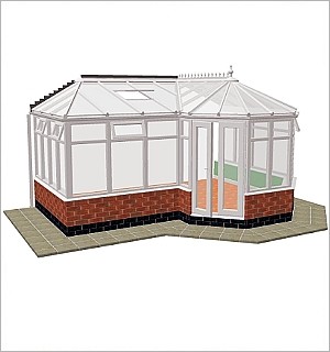 p-shaped victorian conservatory