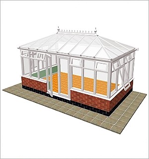 Edwardian Double Hipped Conservatory